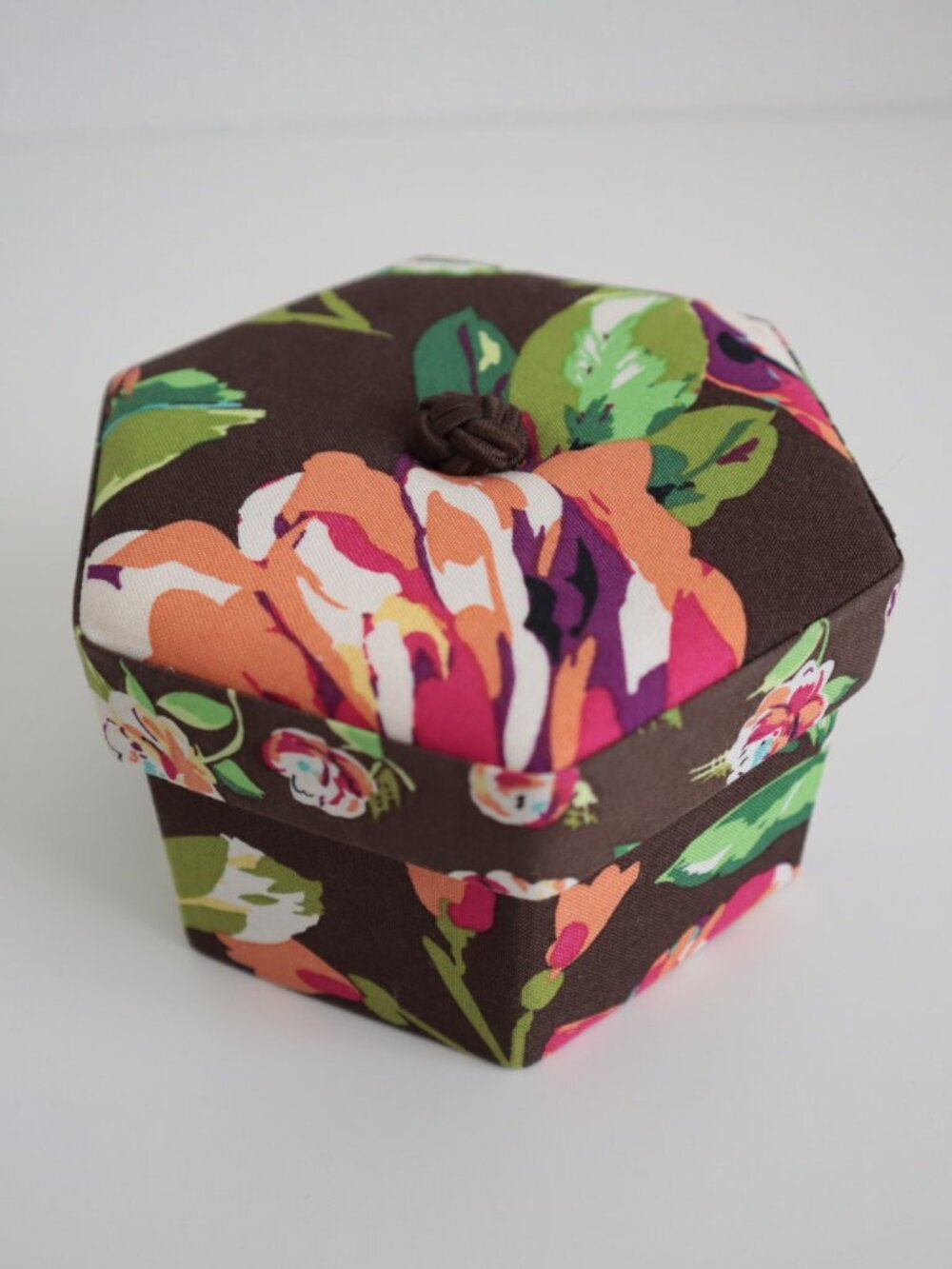 Vera Bradley Hexagonal Keepsakes Box in English Rose